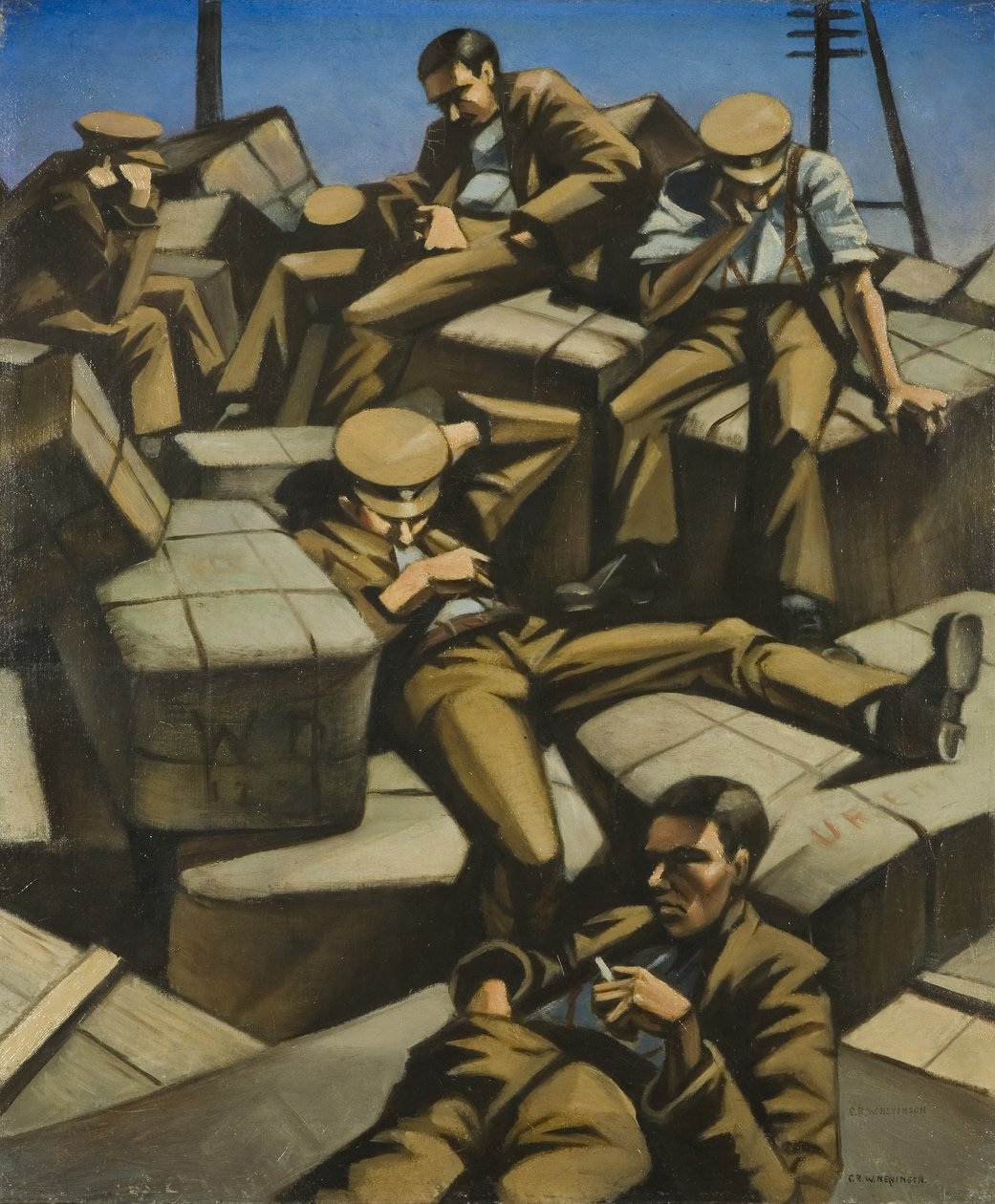 Dog Tired by Christopher Richard Wynne Nevinson