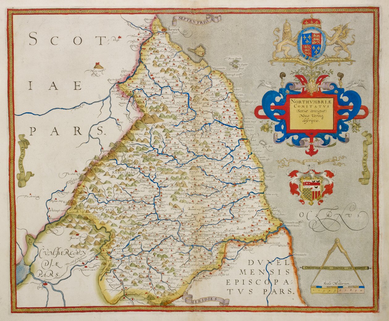 Map of Northumbria, from 