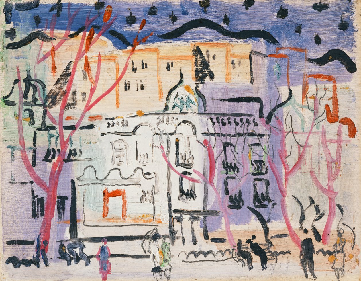 Street Scene, South of France by Christopher Wood