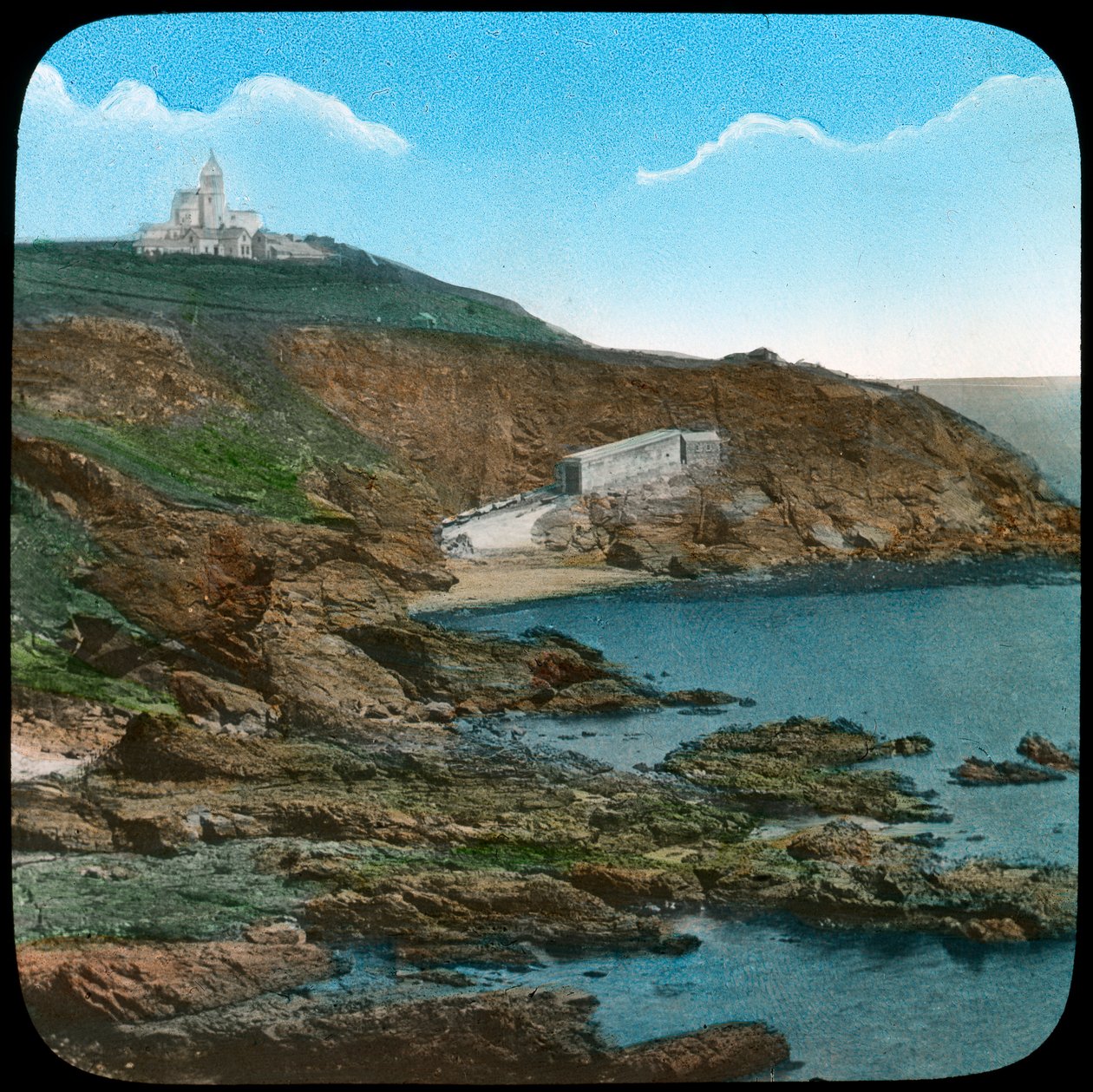 The Lizard Lighthouse, Cornwall, late 19th or early 20th century by Church Army Lantern Department