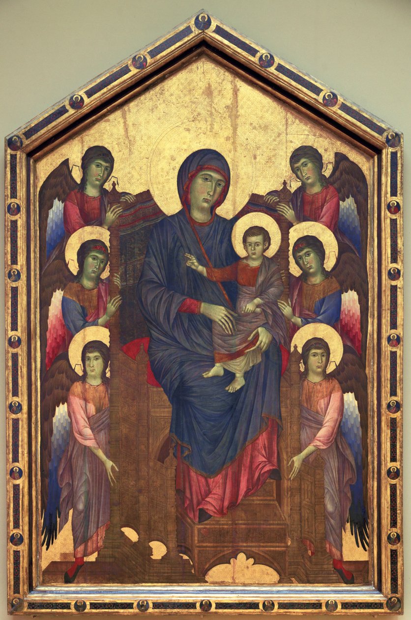 The Virgin and Child in Majesty Surrounded by Six by Cimabue (c.1240 c.1301)