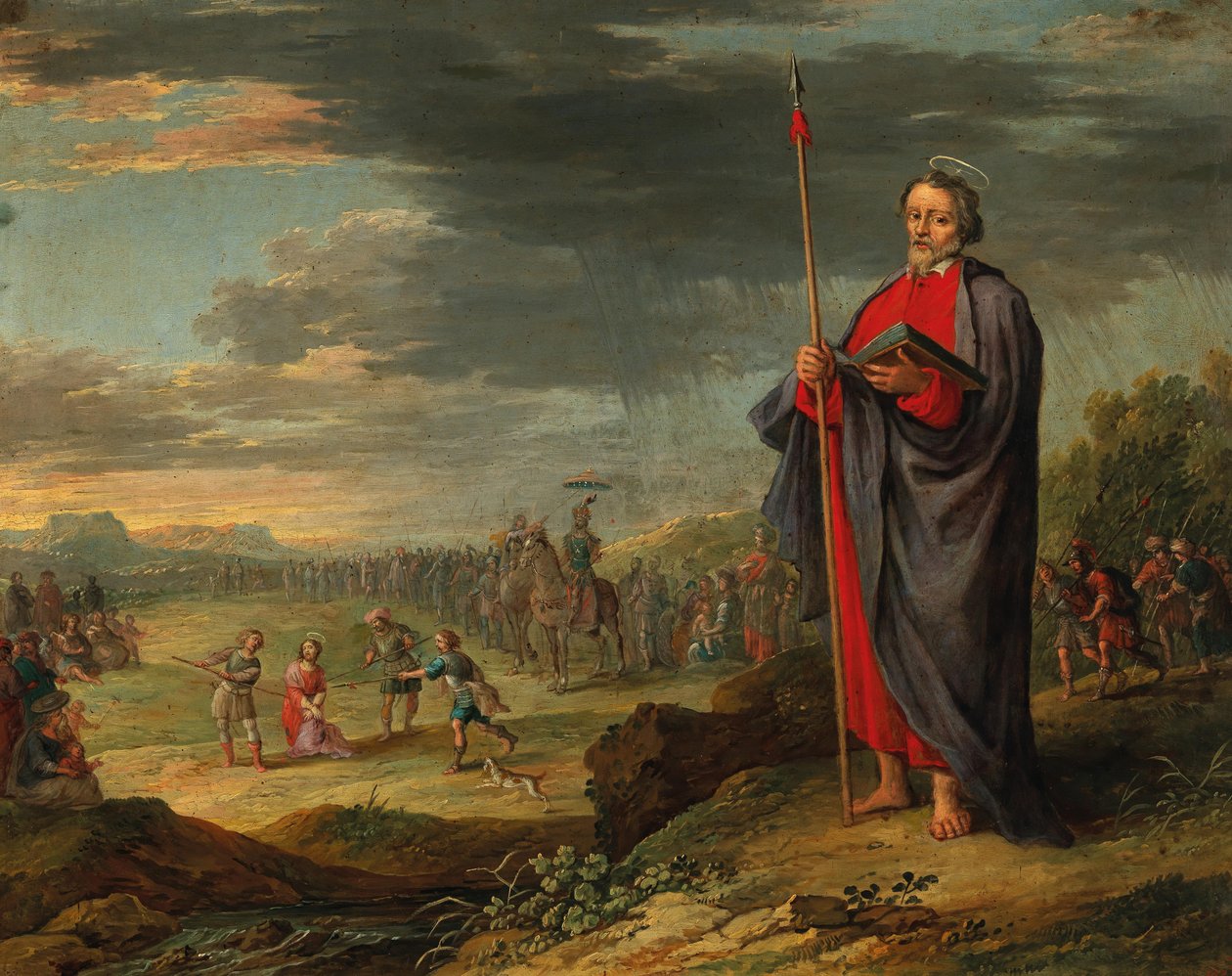 Evangelist and Mocking of Christ by Circle of Frans Francken the Younger