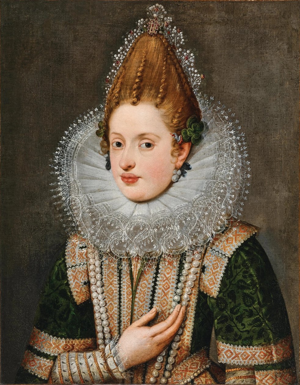 Portrait of Archduchess Anna of Tyrol by Circle of Frans Pourbus the Younger