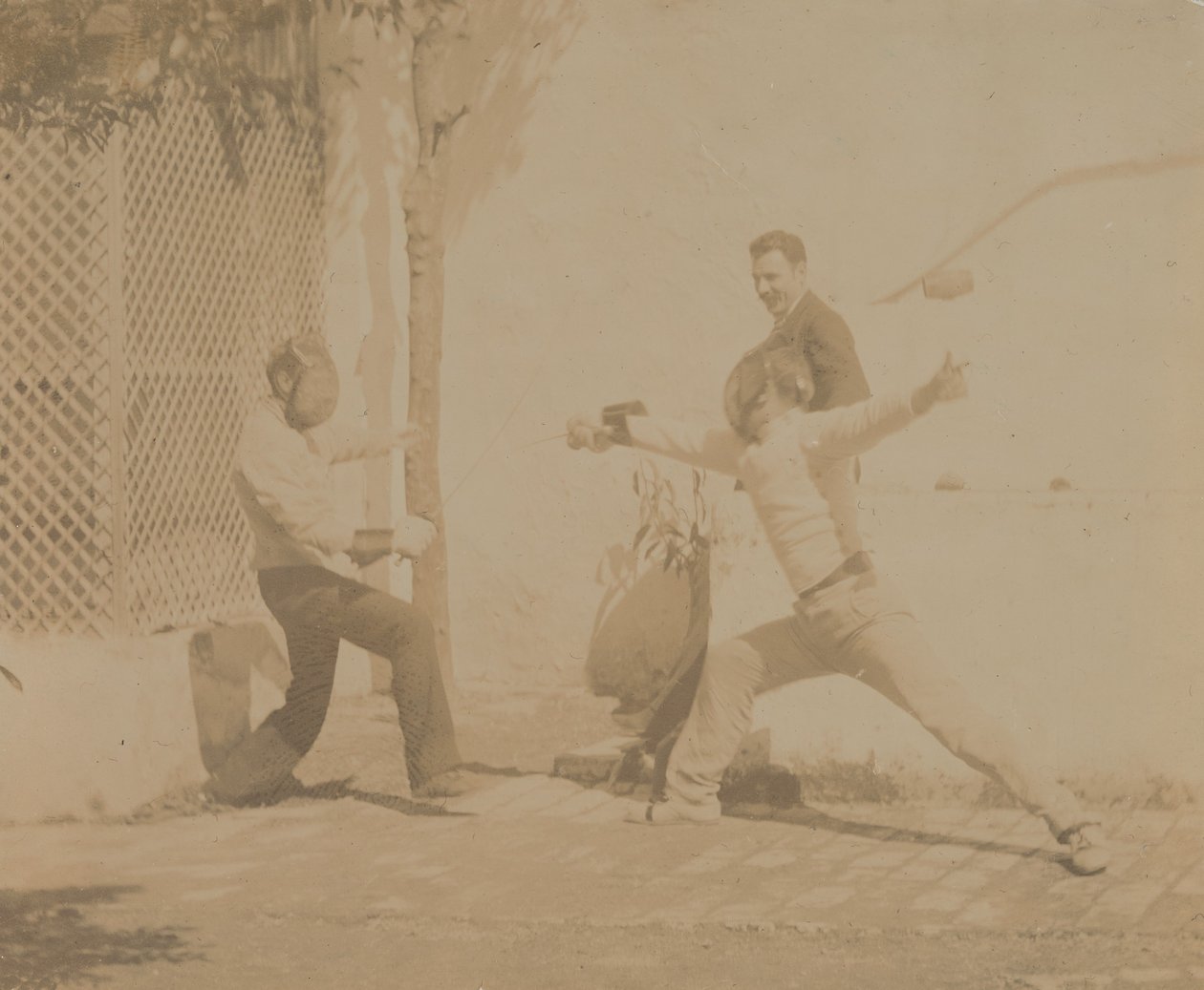 Edmund Quinn Fencing by Circle of Thomas Eakins.