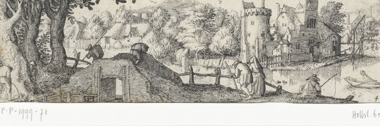 View of a Castle by Claes Jansz. Visscher (II) (attributed to)