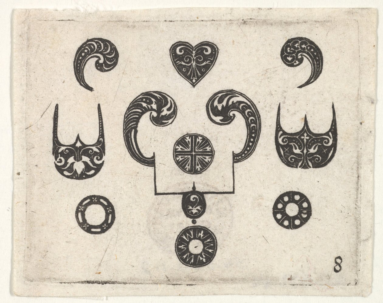 Blackwork Print with Various Motifs by Claes Jansz Visscher