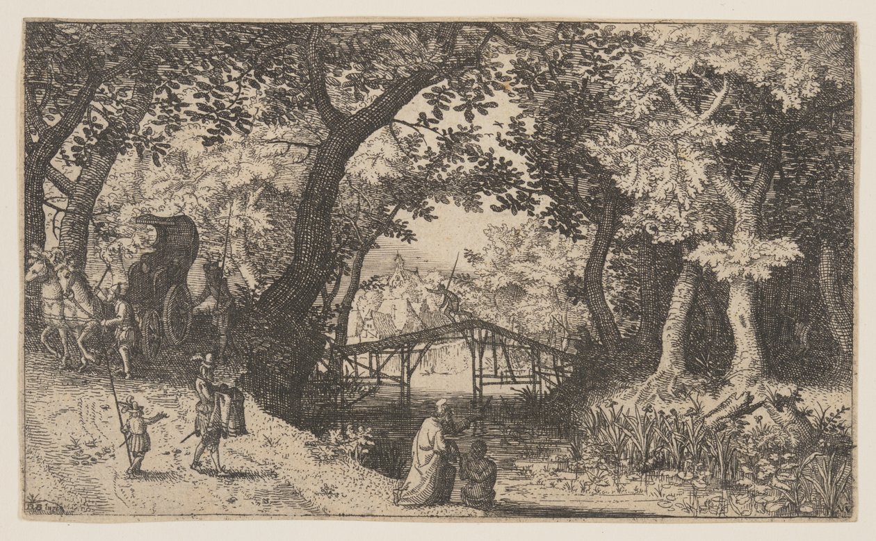 The Baptism of the Eunuch by Claes Jansz. Visscher