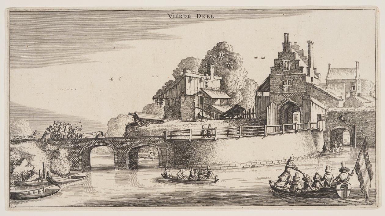 Entrance of a Town, from Landscapes by Claes Jansz. Visscher II