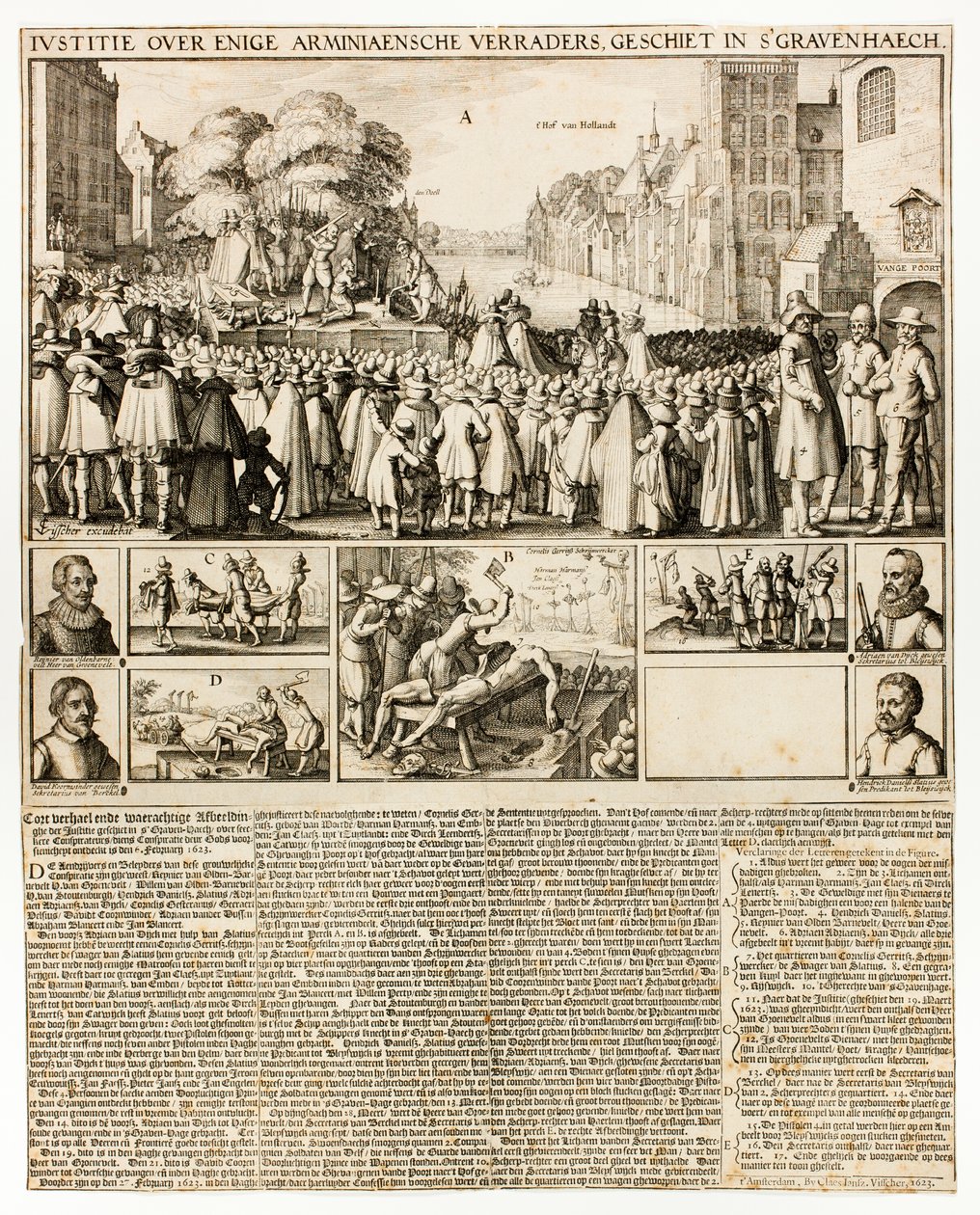 Execution of Arminians in The Hague by Claes Jansz. Visscher II