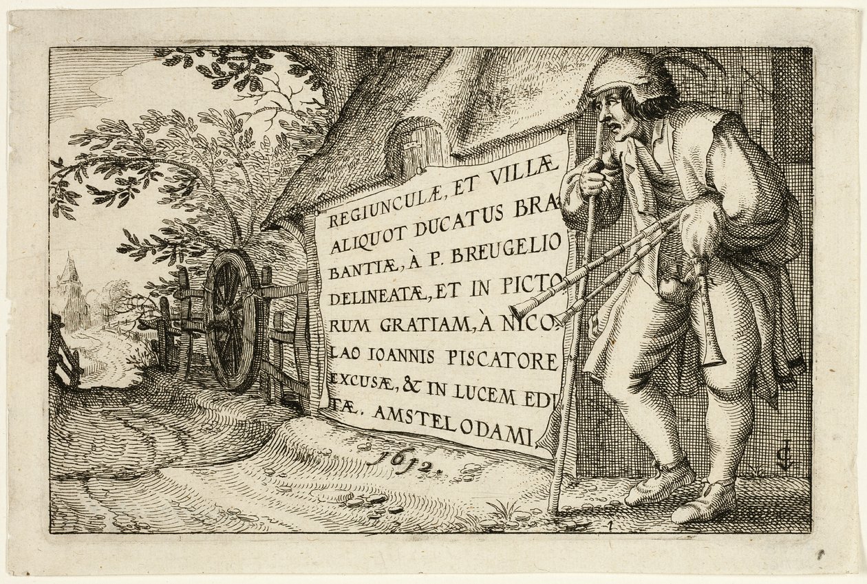 Title Page, after Pictures of Farms, Country Houses and Rustic Villages by Claes Jansz. Visscher II