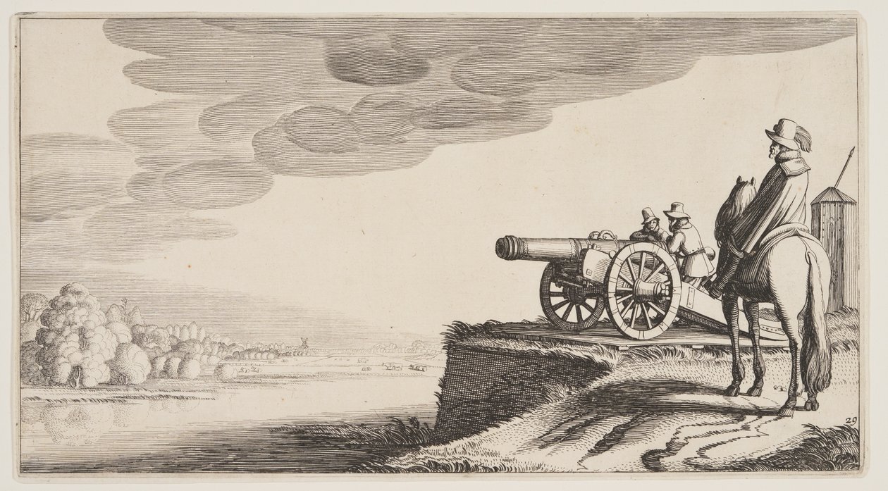 Watch-Tower on a River, from Landscapes (Pleasant Landscapes) by Claes Jansz. Visscher II