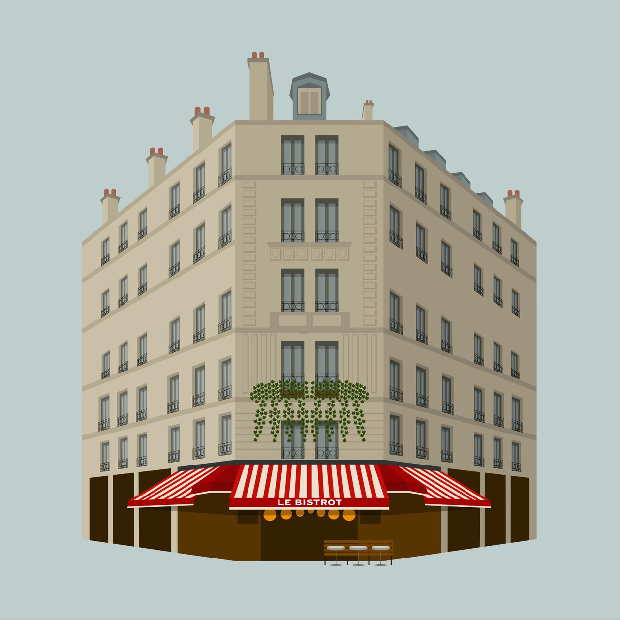 Le Bistrot by Claire Huntley