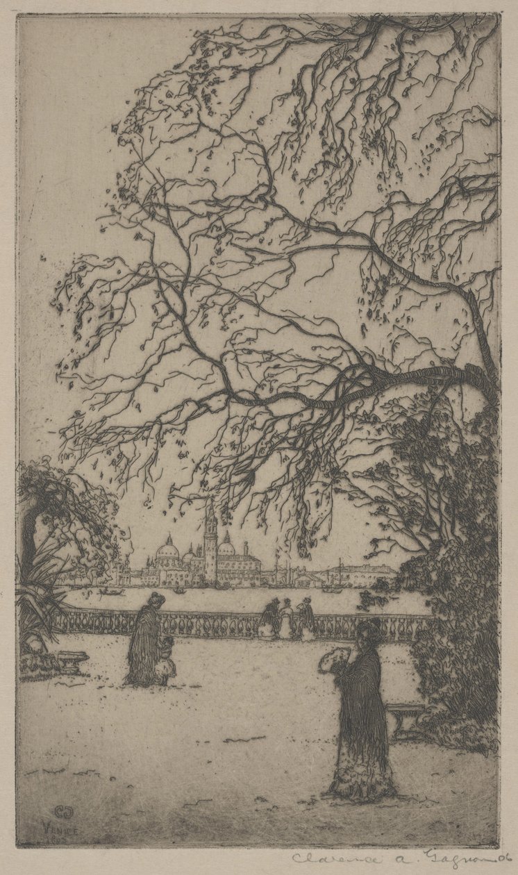 Public Garden, Venice by Clarence A. Gagnon
