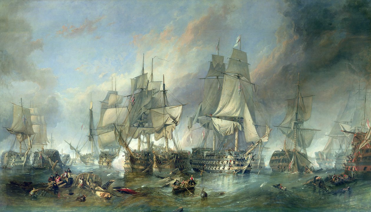 The Battle of Trafalgar, 1805 by Clarkson Frederick Stanfield