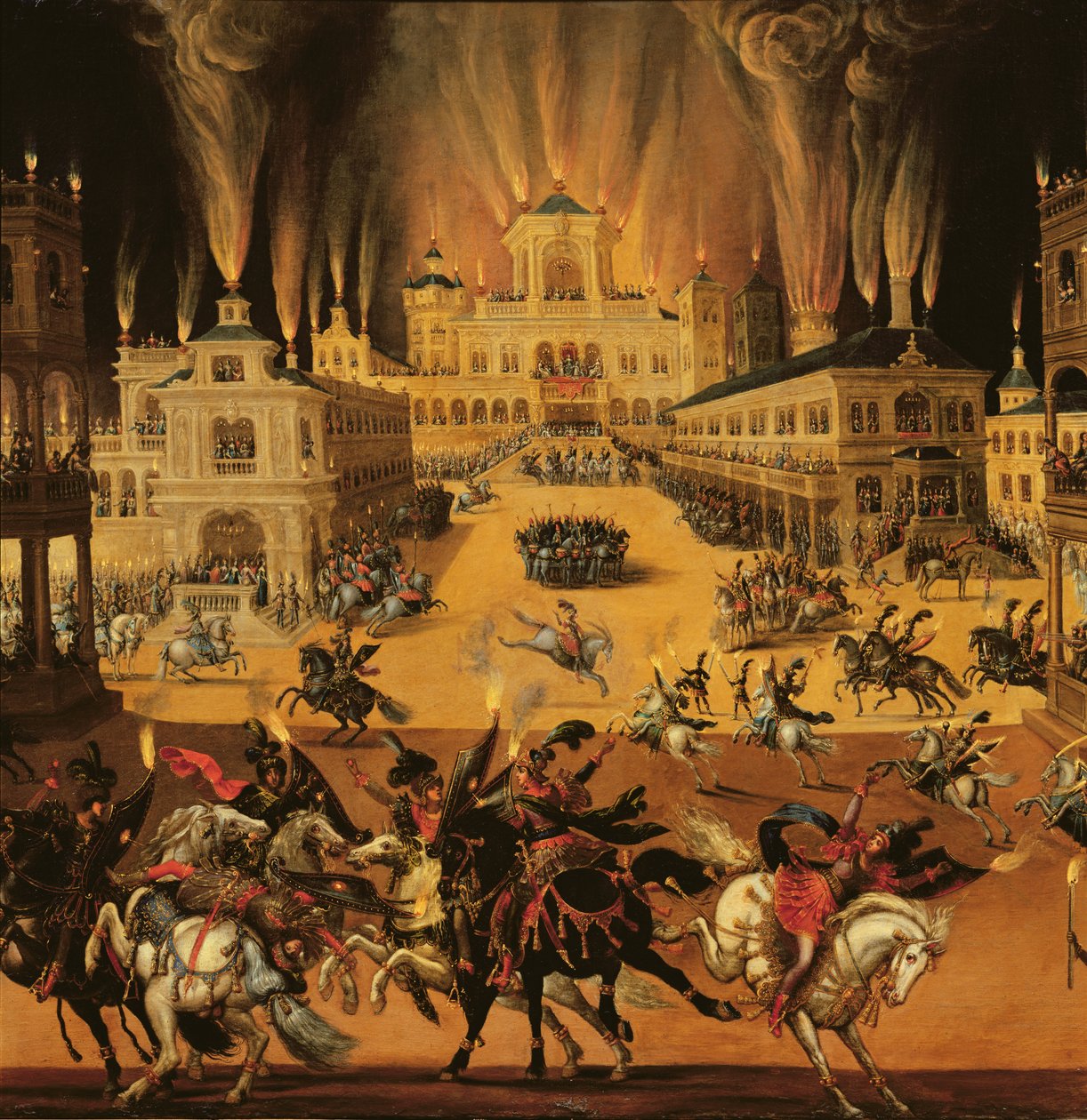 Fire (detail) by Claude Deruet