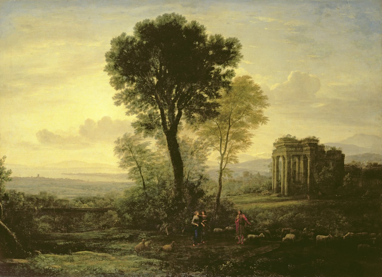 Morning (Landscape with Jacob, Rachel and Leah by the Well) by Claude Lorrain