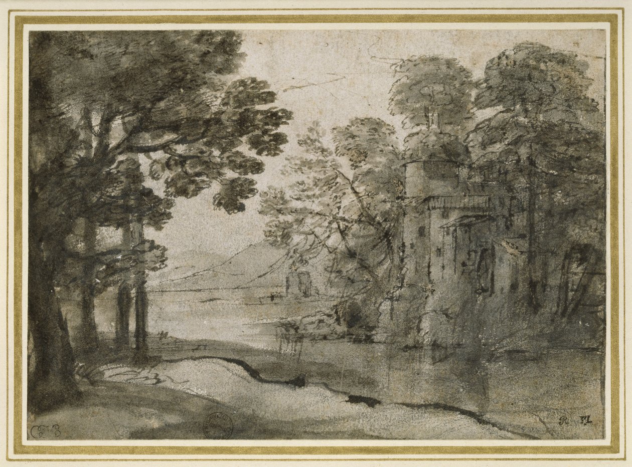 Watermill among Trees by Claude Lorrain