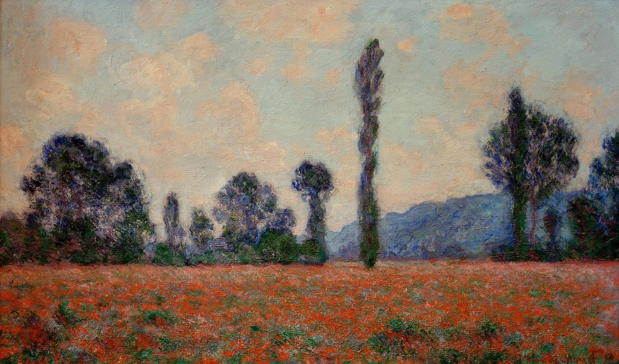Poppy Field by Claude Monet: Premium art reproduction