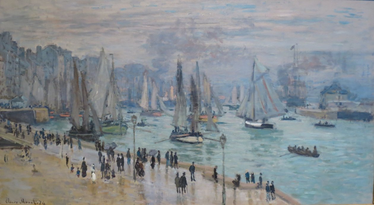 Fishing Boats Leaving the Port, Le Havre by Claude Monet