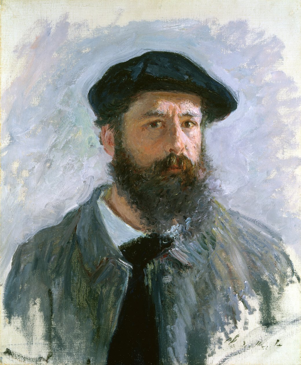 Self Portrait with a Beret by Claude Monet