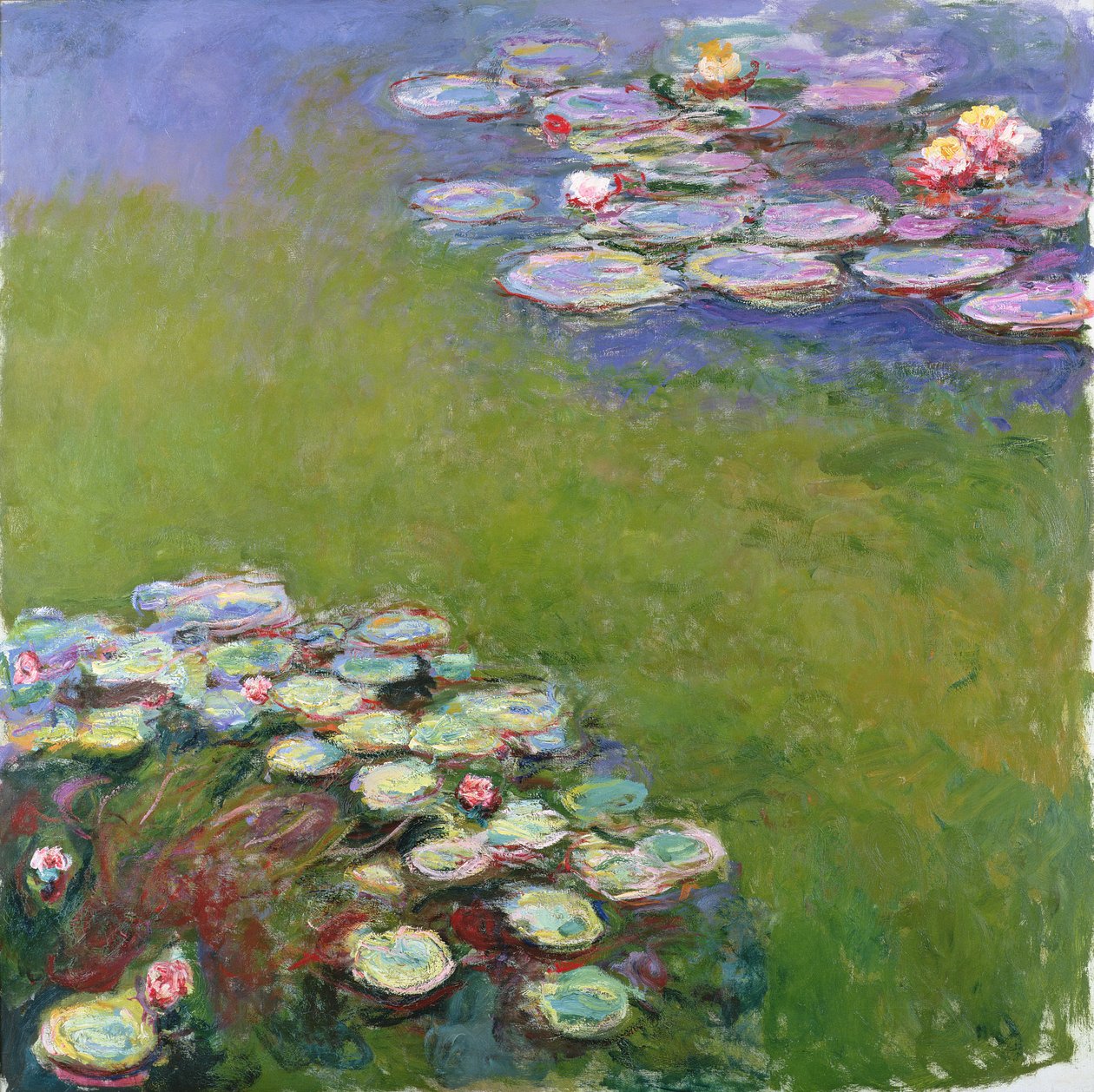 Waterlilies (detail) by Claude Monet