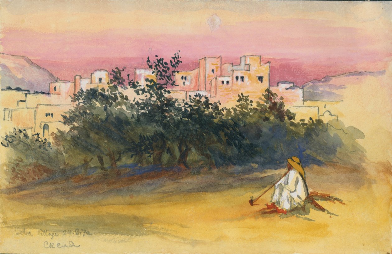 Jeba Village by Claude Conder
