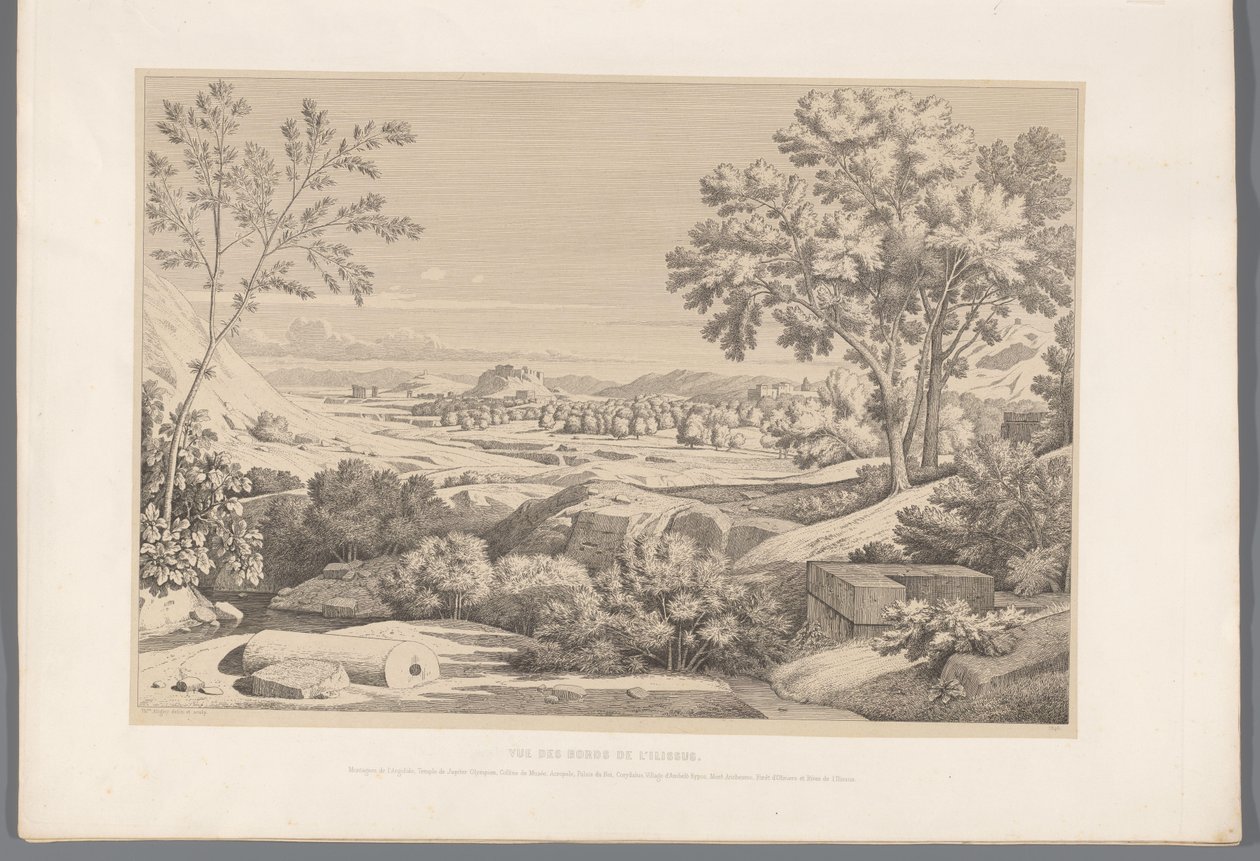 View of the Banks of the Ilisos by Claude Félix Théodore Caruelle d
