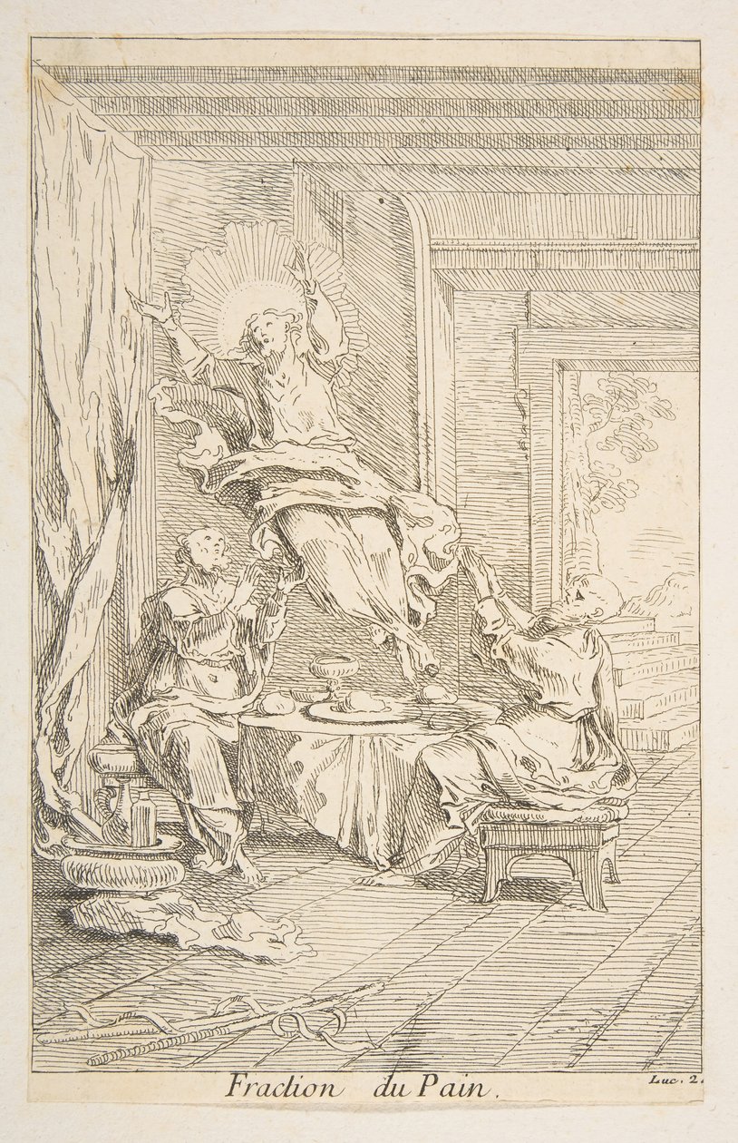Division of the Bread (detail) by Claude Gillot, Jacques Gabriel Huquier