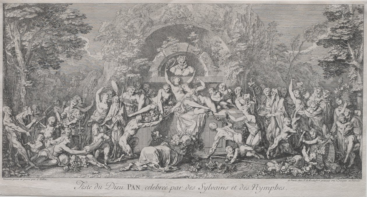 The Four Festivals: Festival of the God Pan by Claude Gillot