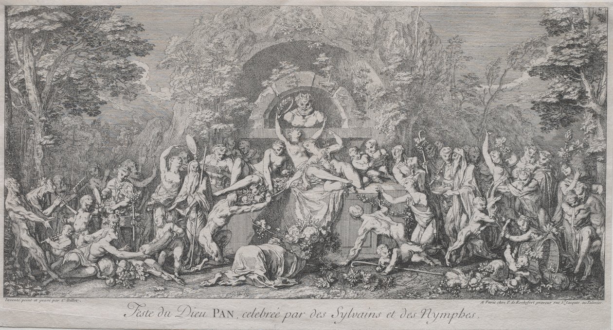 The Four Festivals: Festival of the God Pan by Claude Gillot