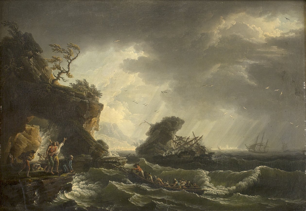 A Shipwreck by Claude Joseph Vernet