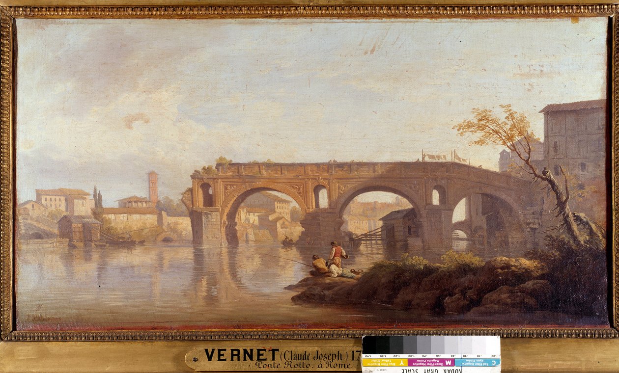 Le Ponte Rotto a Rome by Claude Joseph Vernet
