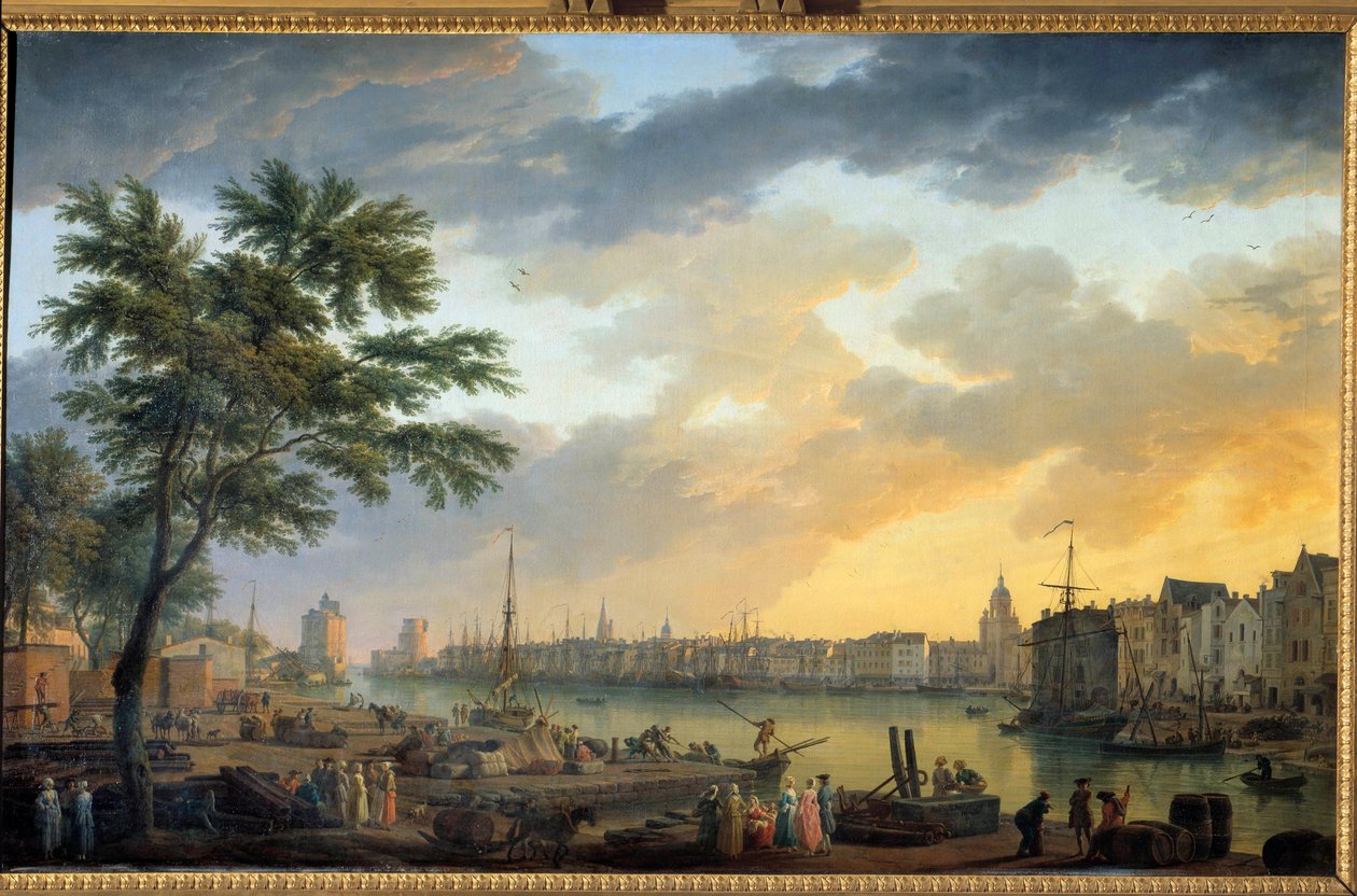 View of the Port of La Rochelle by Claude Joseph Vernet
