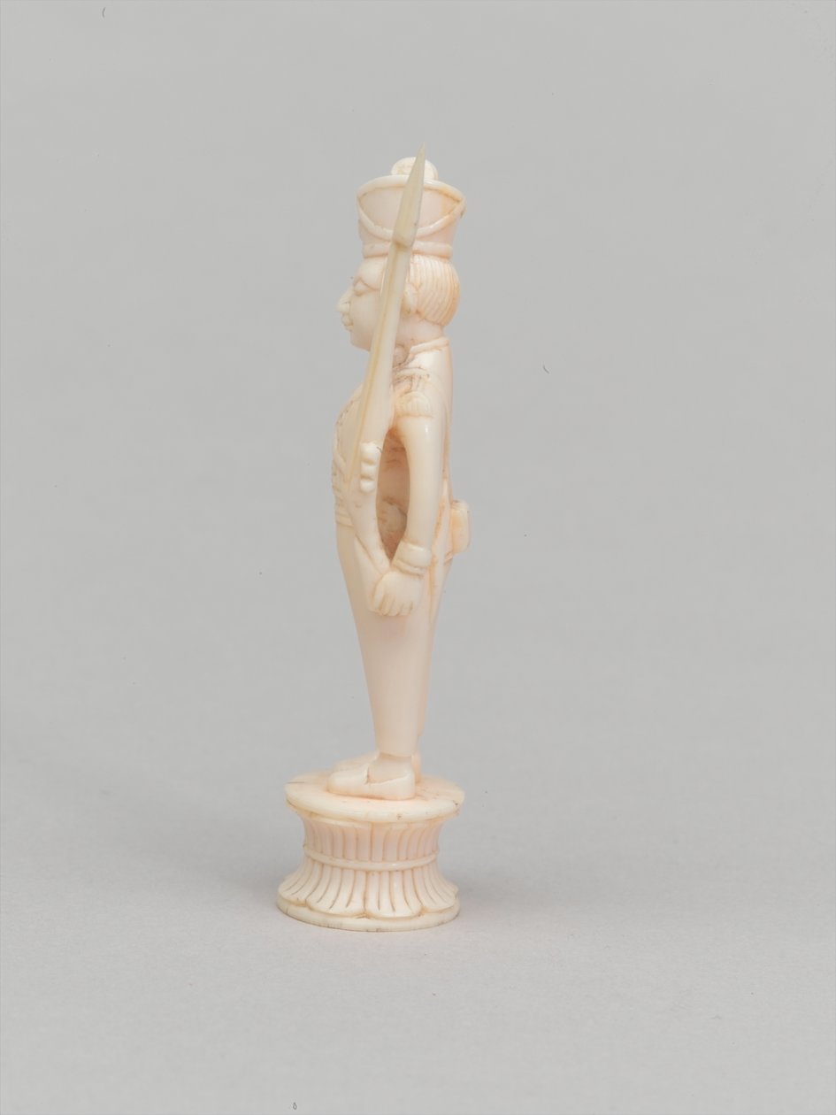 White pawn, chess piece, India by Claude  Lorrain