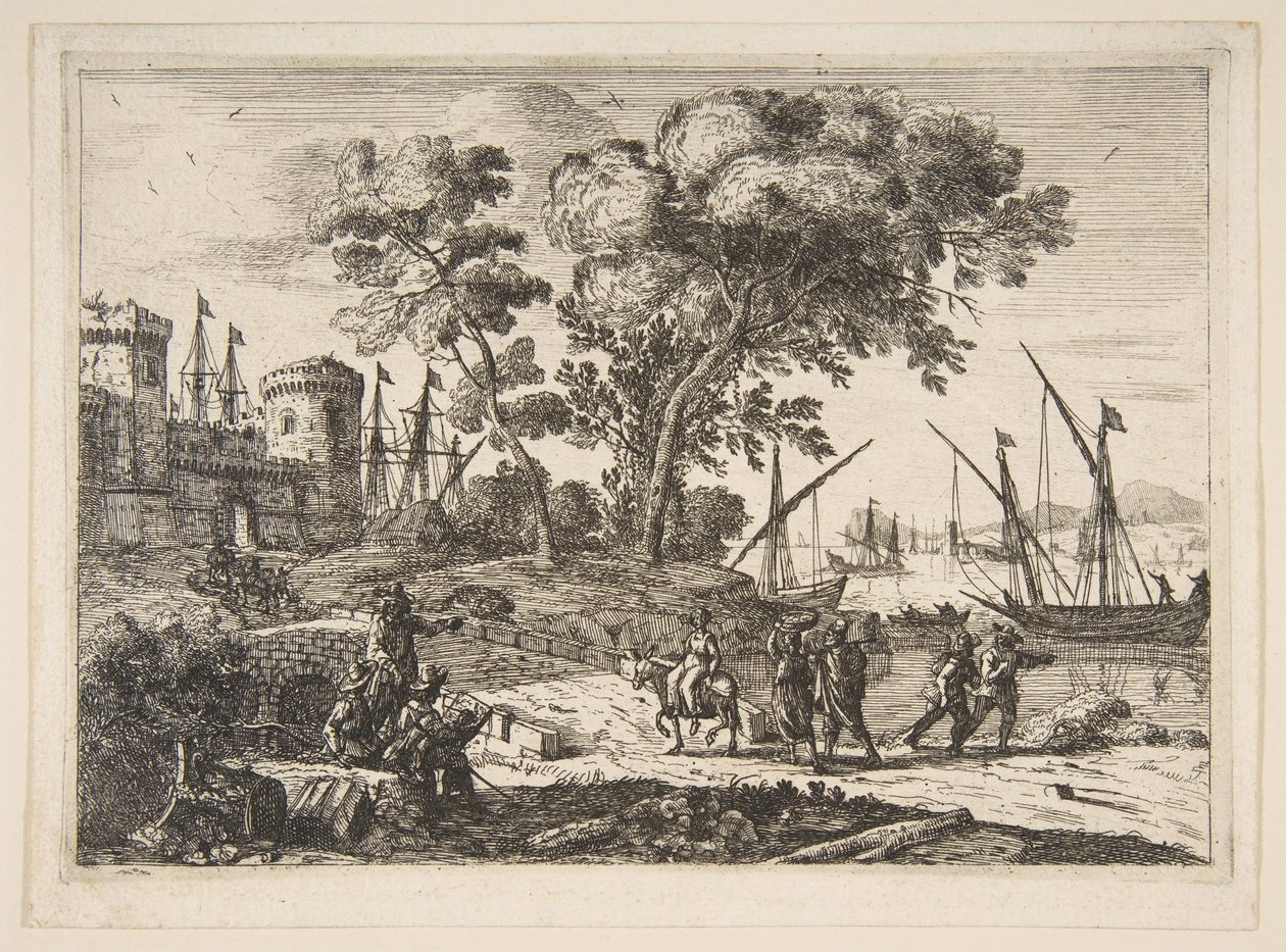 Coast Scene with an Artist by Claude Lorrain