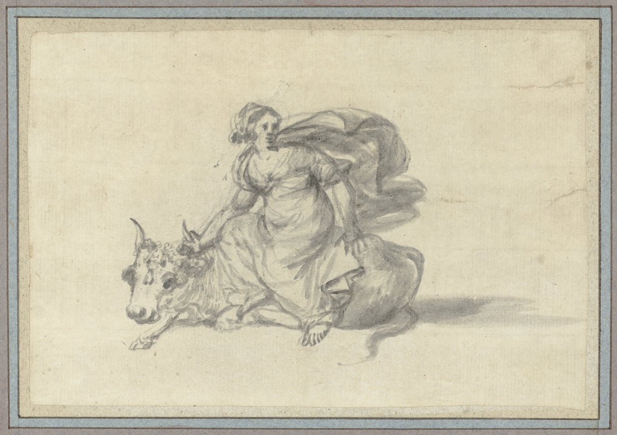 Europa on the Bull (Studies of Animals from the Animal Album) by Claude Lorrain