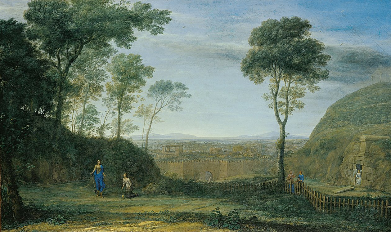 Landscape with Christ Appearing to St. Mary Magdalene ("Noli me tangere") by Claude Lorrain
