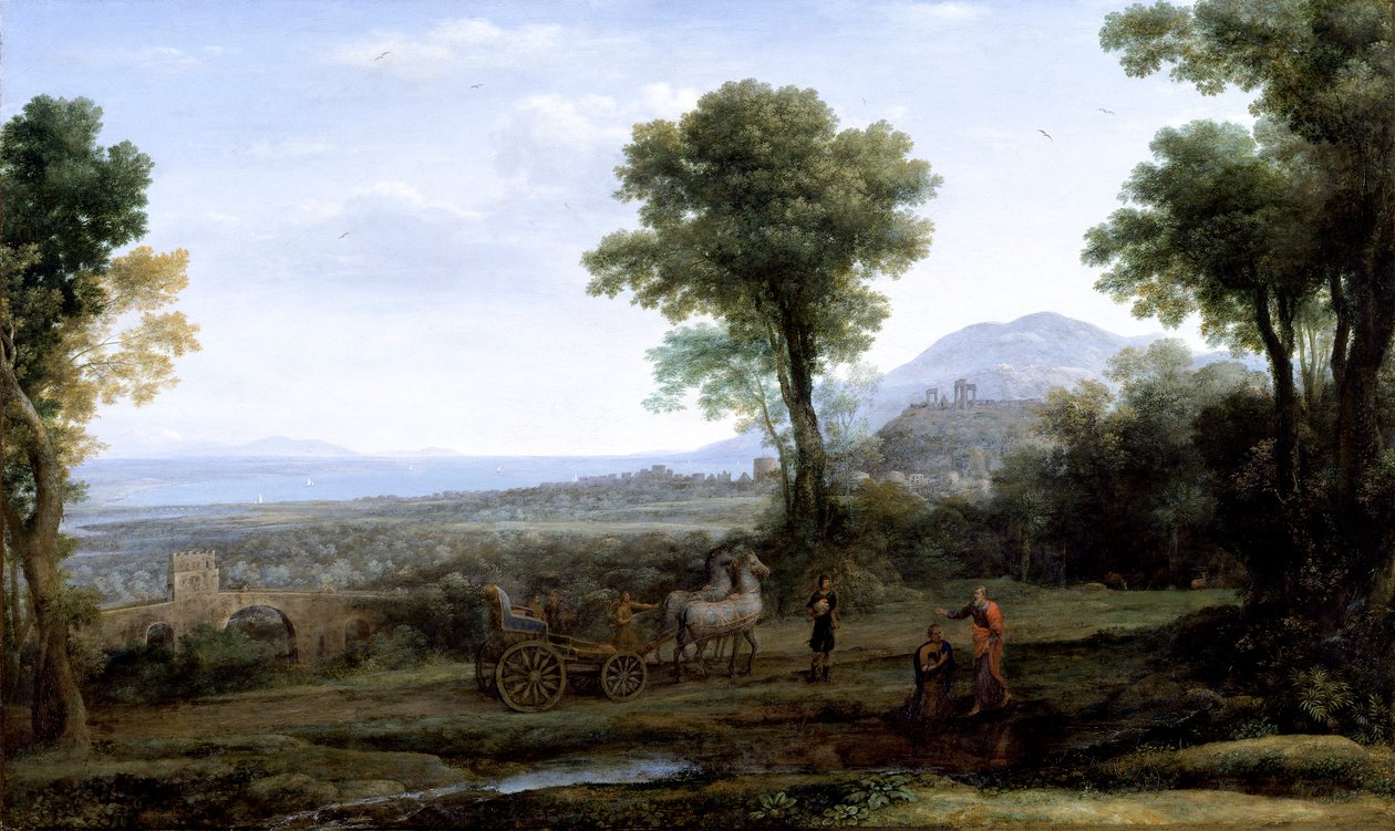 Landscape with St Philip Baptising the Eunuch by Claude Lorrain