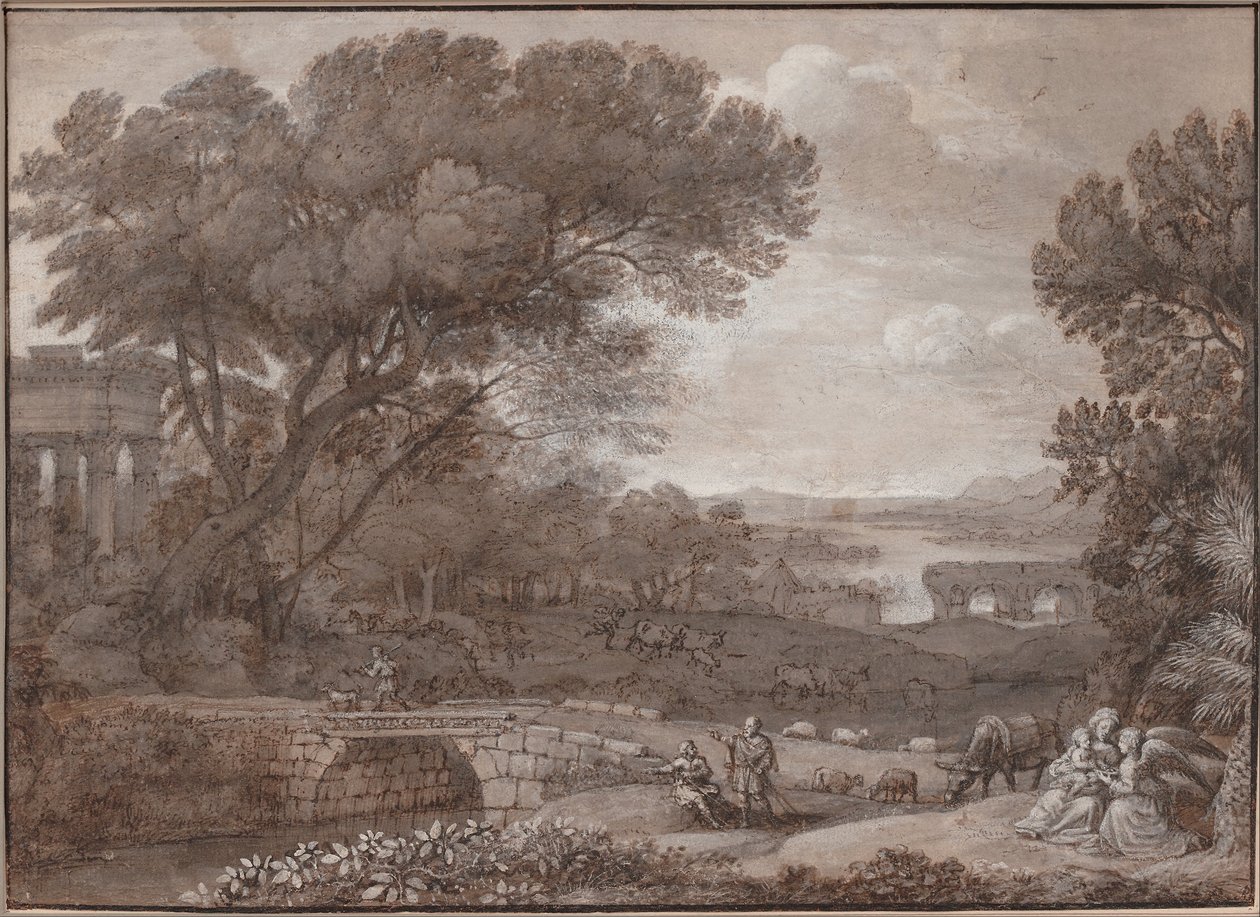 Landscape with the Rest on the Flight to Egypt, 1660 by Claude Lorrain