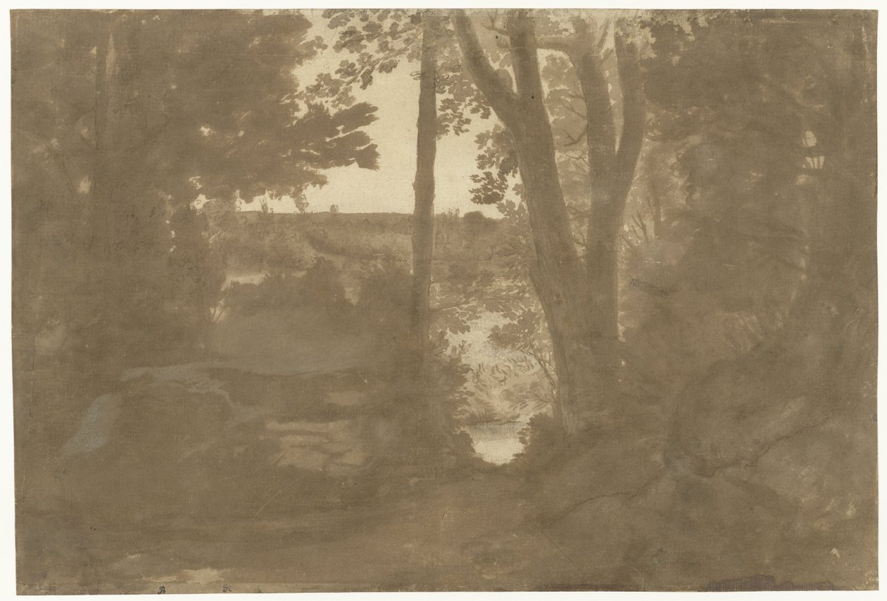 Landscape with View through Trees by Claude Lorrain