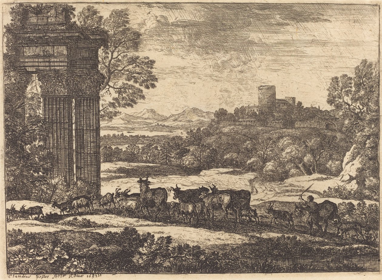 The Herd Returning in Stormy Weather by Claude Lorrain