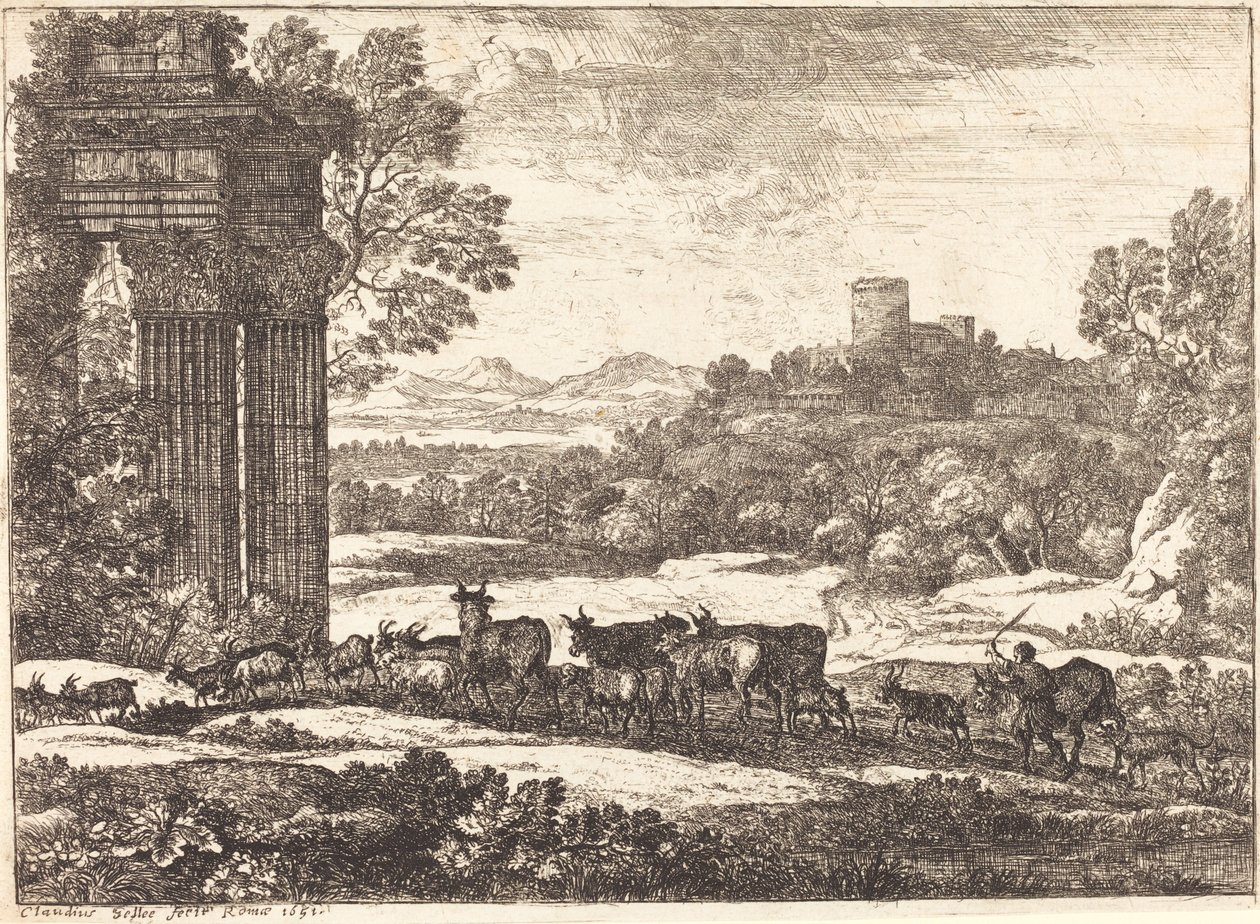 The Herd Returning in Stormy Weather by Claude Lorrain