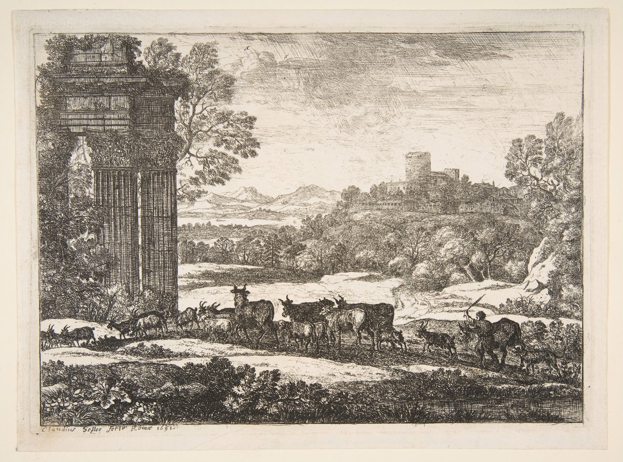 The Herd Returning in Stormy Weather by Claude Lorrain
