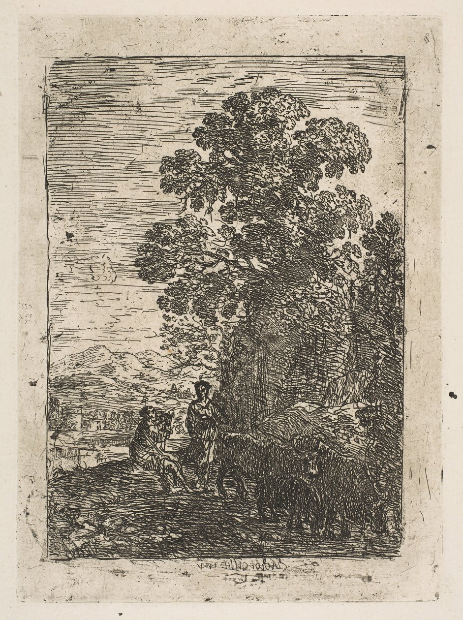 The Herdsman and the Shepherdess, ca. 1630 by Claude Lorrain