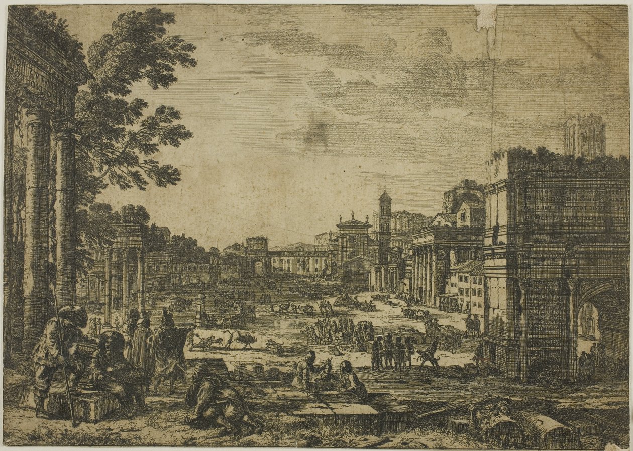 The Roman Forum by Claude Lorrain