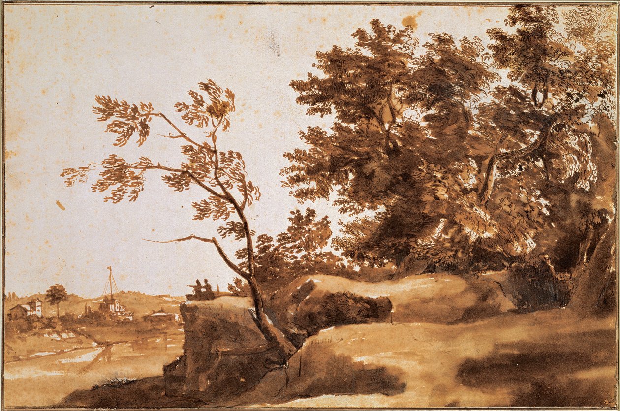Tiber Landscape with Castel Sant