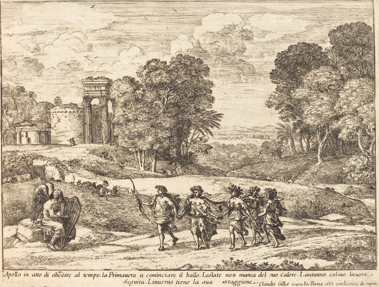 Time, Apollo, and the Seasons by Claude Lorrain