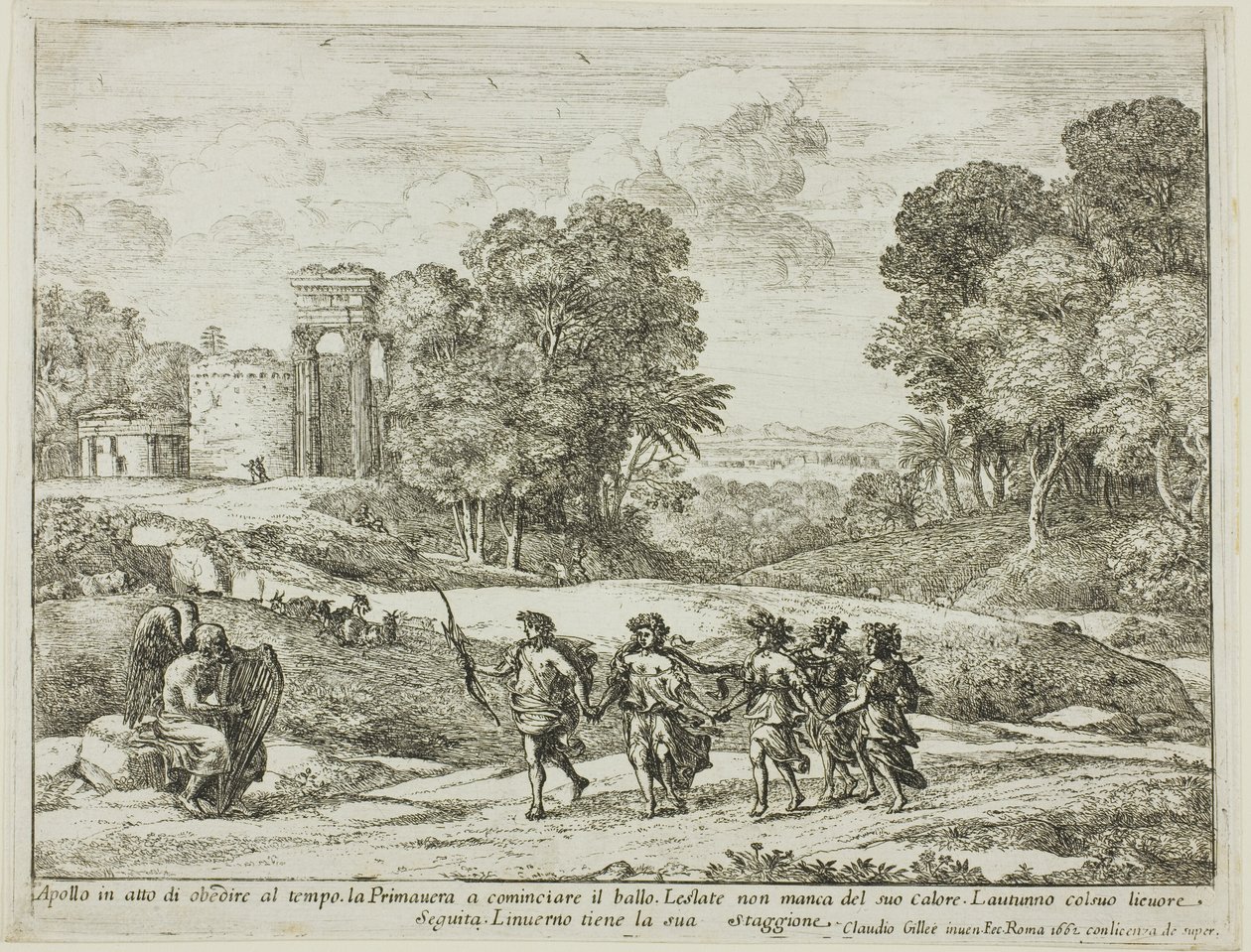 Time, Apollo and the Seasons by Claude Lorrain