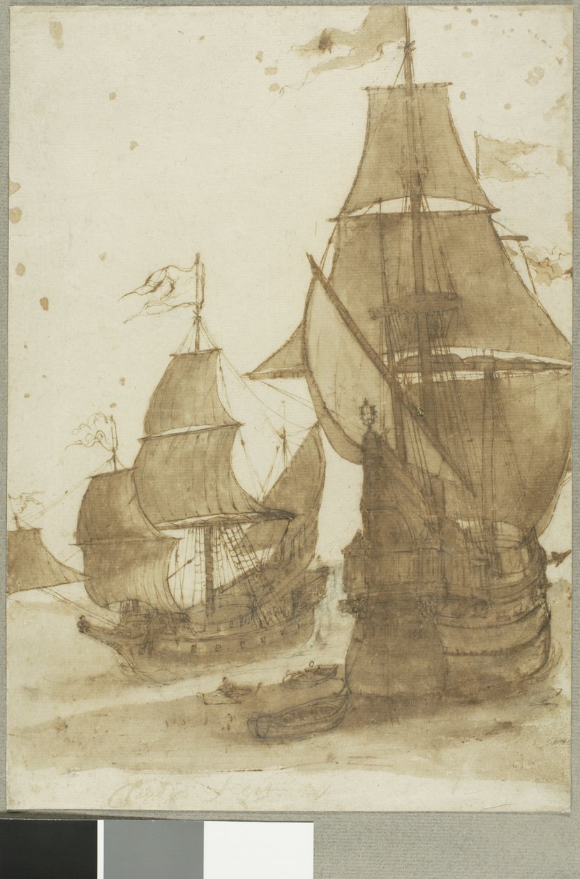 Two Frigates by Claude Lorrain
