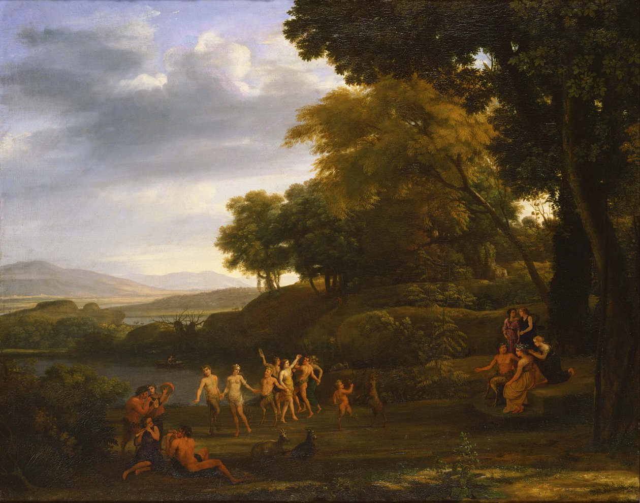 Dancing Satyrs and Nymphs in the Landscape by Claude Lorrain